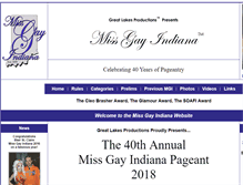 Tablet Screenshot of missgayindiana.com